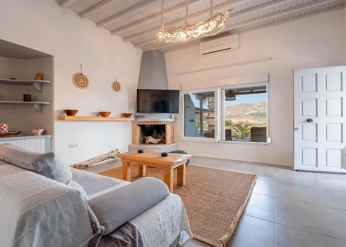 Dom wakacyjny Blue Cove Maisonette At Beach, Seaview Ftelia (Mykonos)